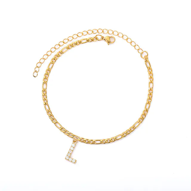 Initial Letter Anklets