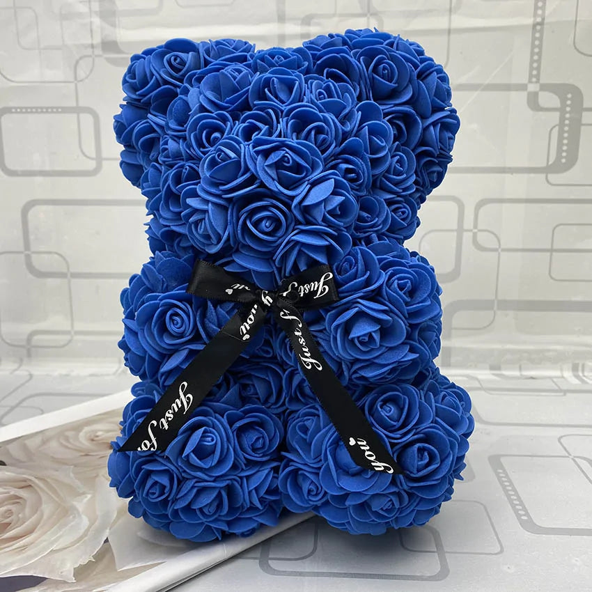 25cm Red Rose Teddy Bear
