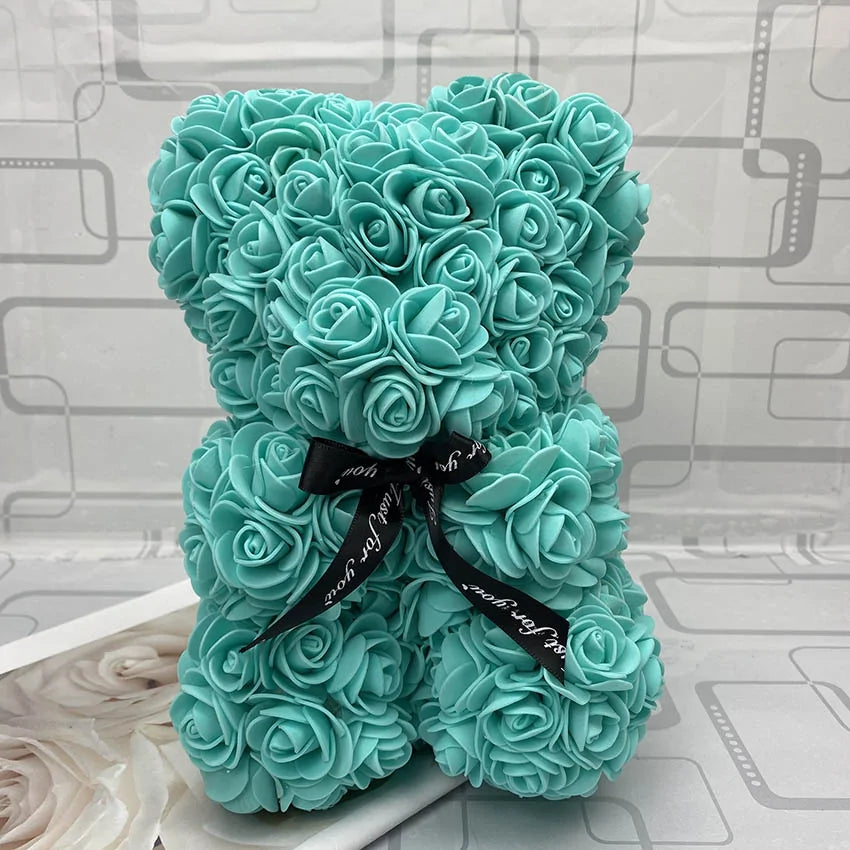 25cm Red Rose Teddy Bear
