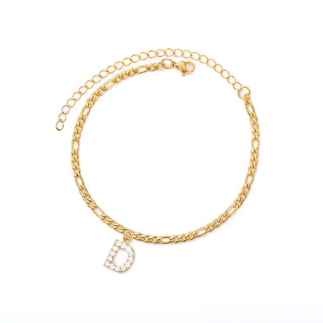 Initial Letter Anklets