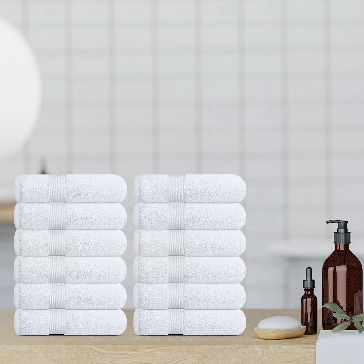 Soft Washcloth Face Body Towel Set 12x12