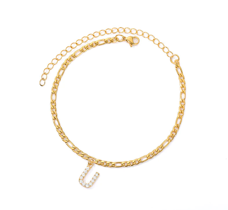 Initial Letter Anklets