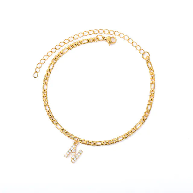 Initial Letter Anklets