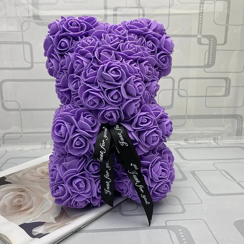 25cm Red Rose Teddy Bear