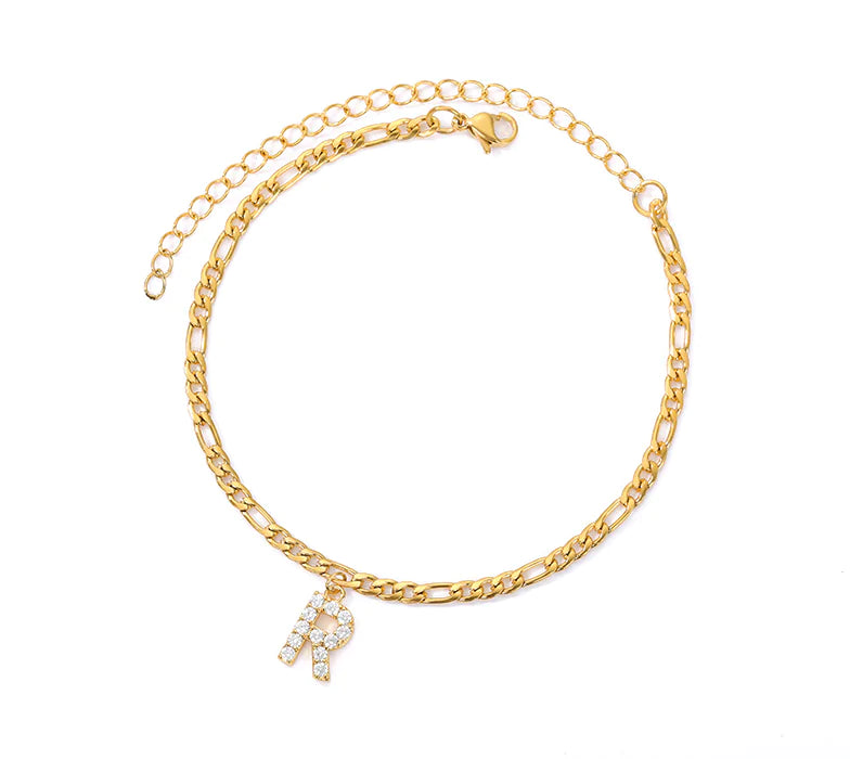 Initial Letter Anklets