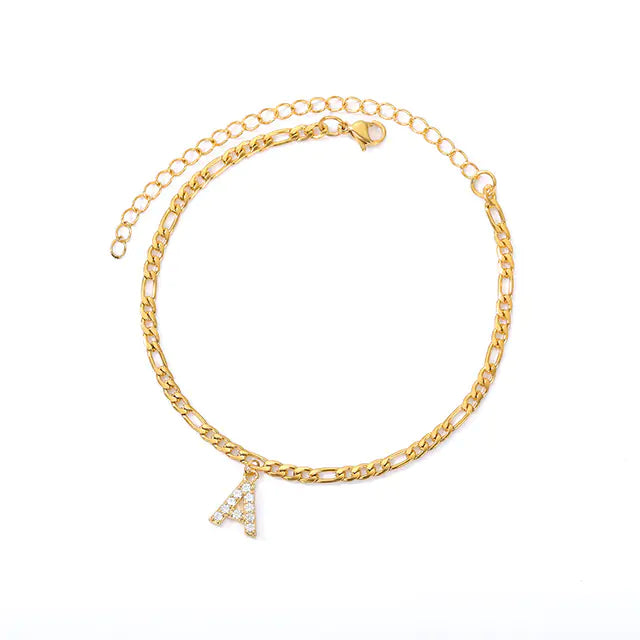 Initial Letter Anklets