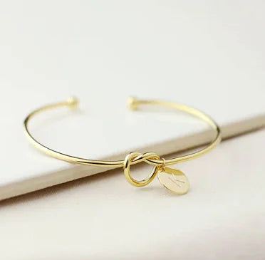 Knot Initial Bracelet