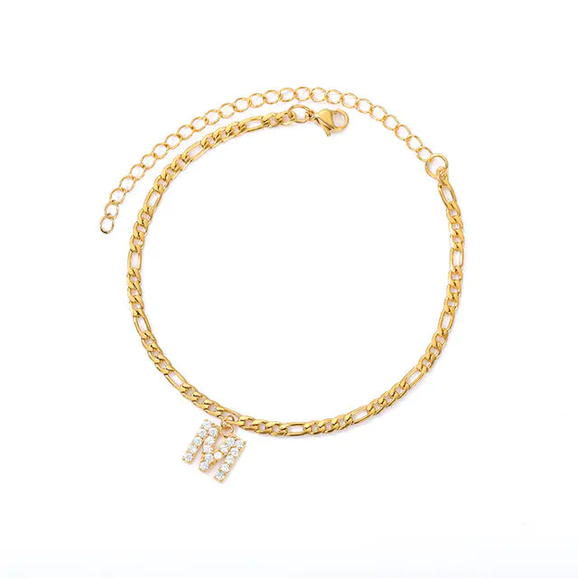 Initial Letter Anklets