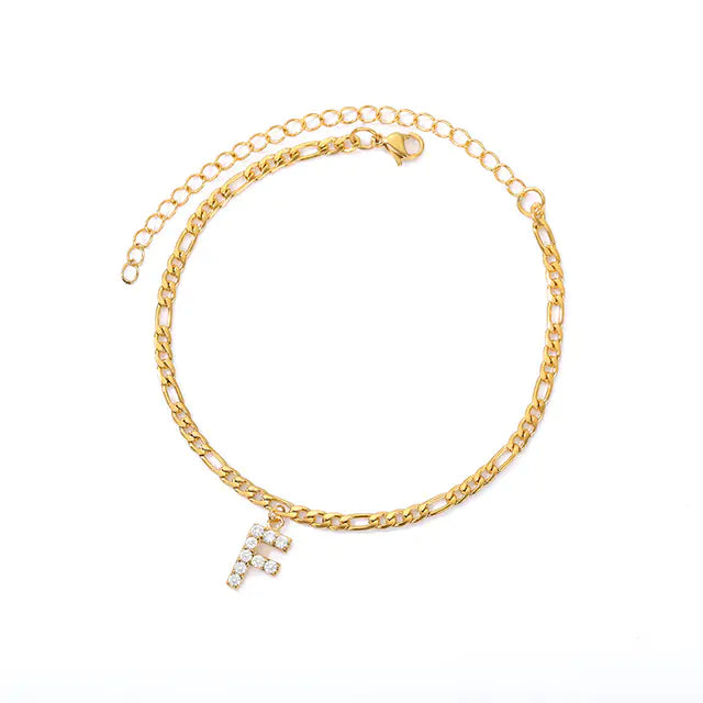 Initial Letter Anklets