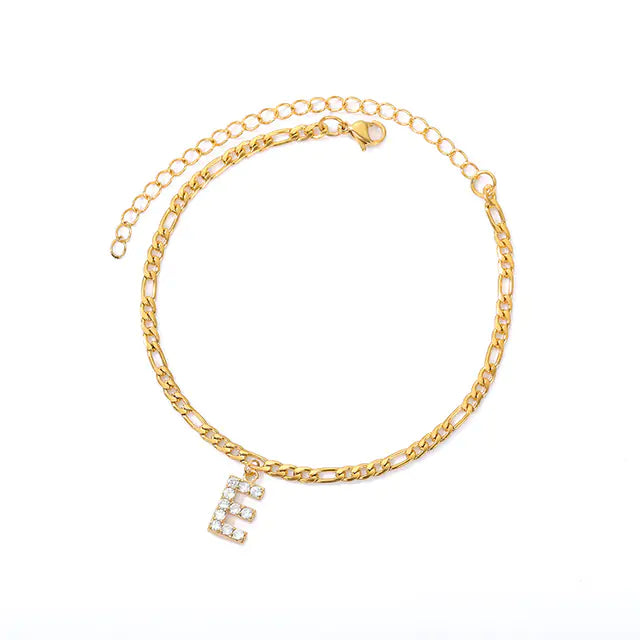 Initial Letter Anklets