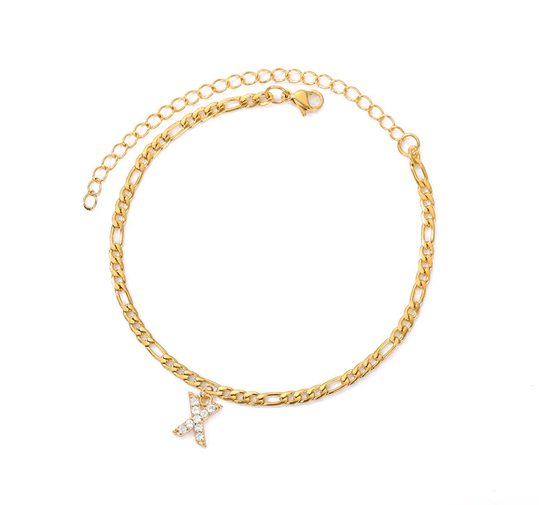Initial Letter Anklets