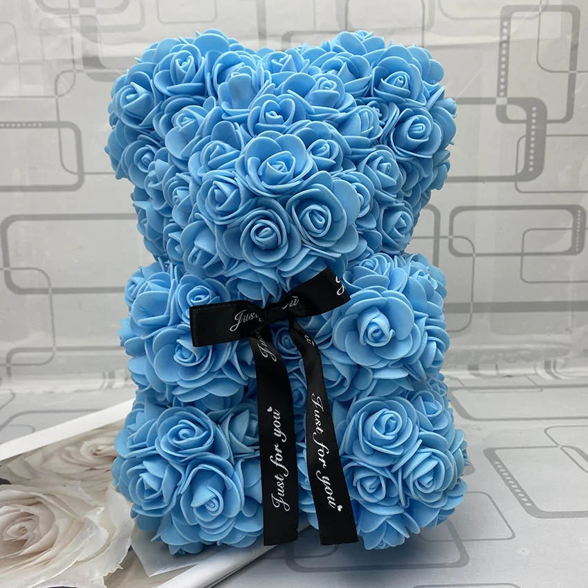 25cm Red Rose Teddy Bear