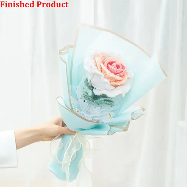 Artificial Knitting Flowers Bouquet