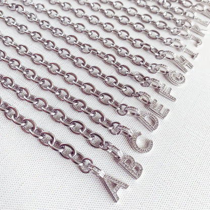 Stainless Steel Initial Bracelet