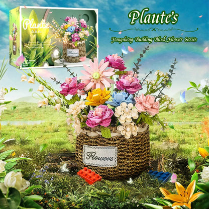 Flower Bouquet Building Block Set