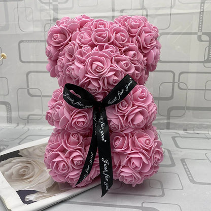 25cm Red Rose Teddy Bear