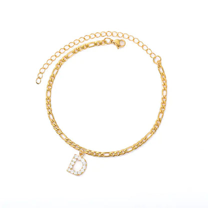 Initial Letter Anklets