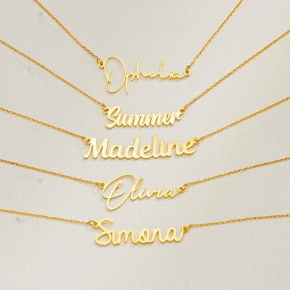 Personalized Cursive Letter Pendant