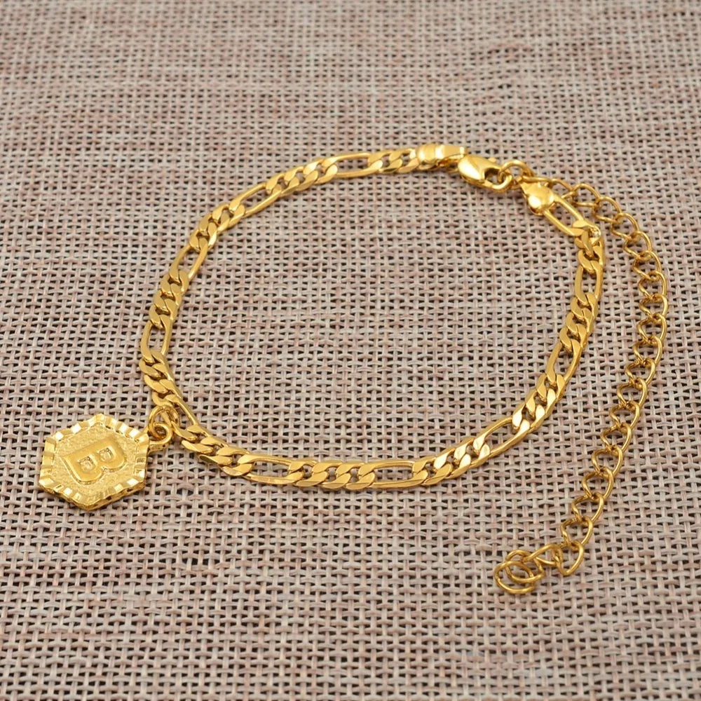 Initial Letter Anklet