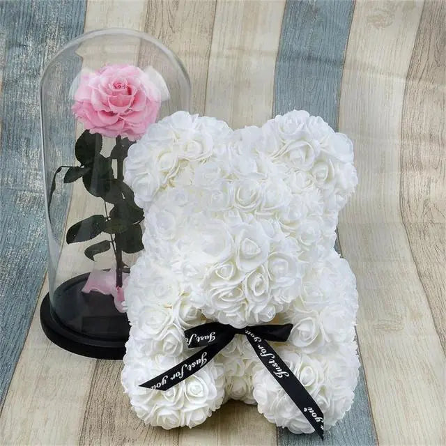 Luxurious Rose Foam Teddy Bear Gift