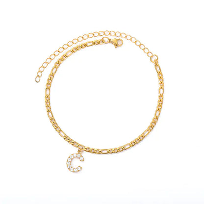 Initial Letter Anklets