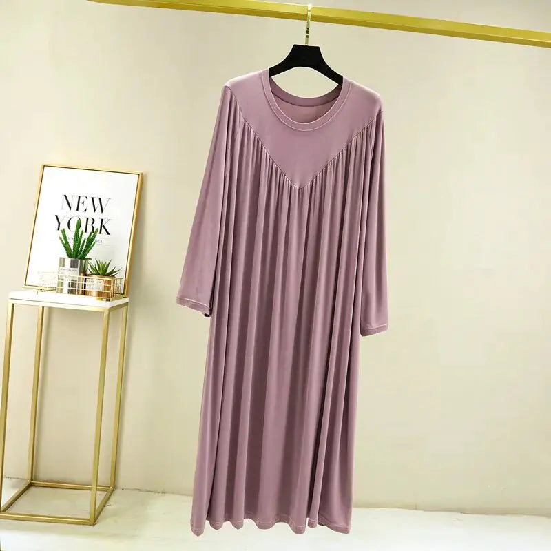 Summer Loose Long Home Wear Sleepwear Dresses