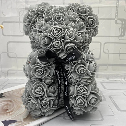 25cm Red Rose Teddy Bear