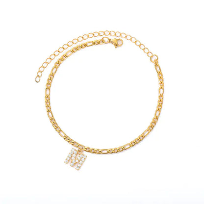 Initial Letter Anklets