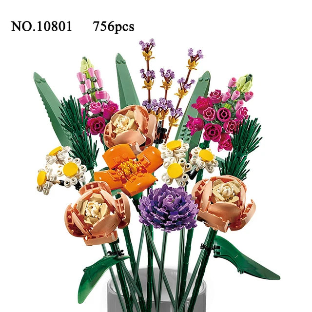 Fomantic Flower Bouquet Rose Orchid