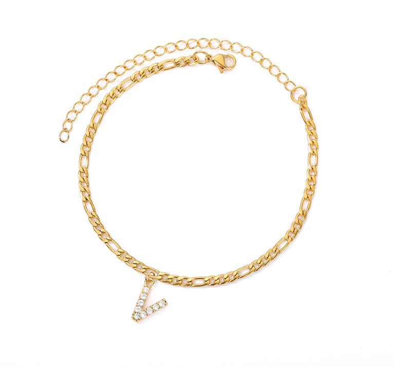 Initial Letter Anklets