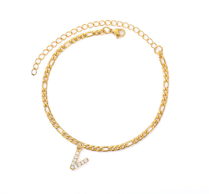 Initial Letter Anklets