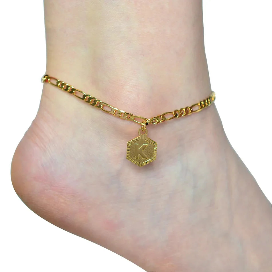 Initial Letter Anklet