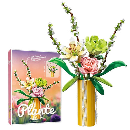 Flower Bouquet Building Block Set