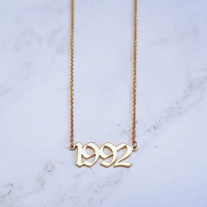 Personalized Wedding Date Necklace