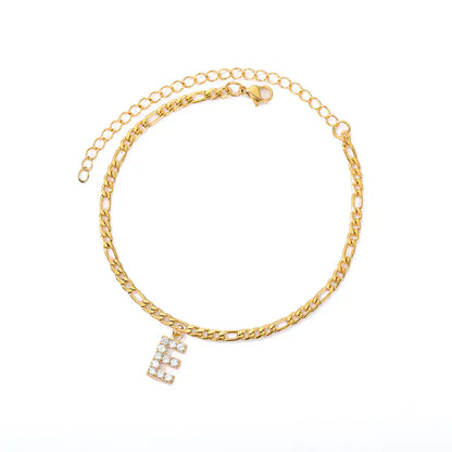 Initial Letter Anklets