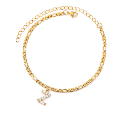 Initial Letter Anklets