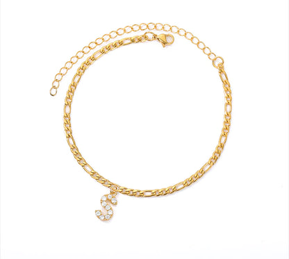 Initial Letter Anklets