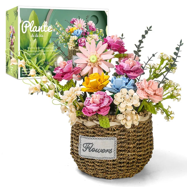 Flower Bouquet Building Block Set