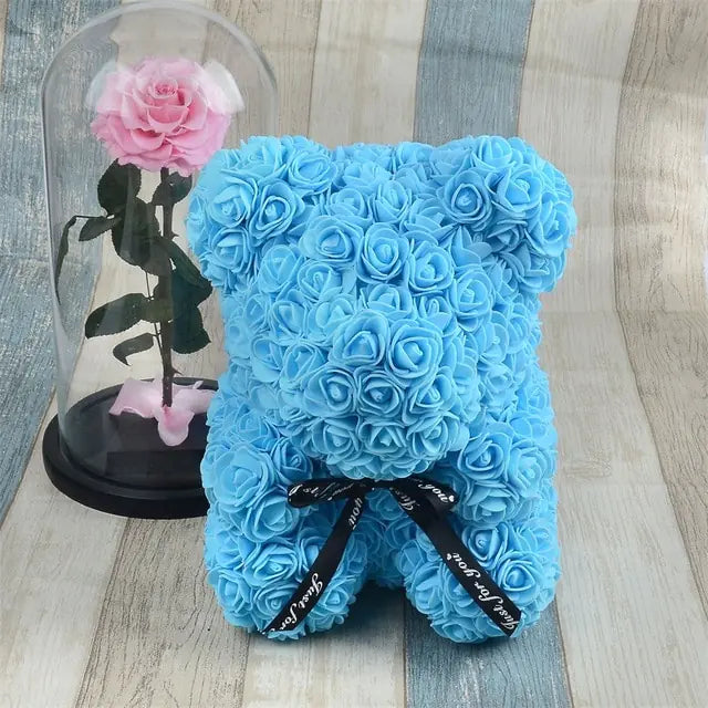 Luxurious Rose Foam Teddy Bear Gift