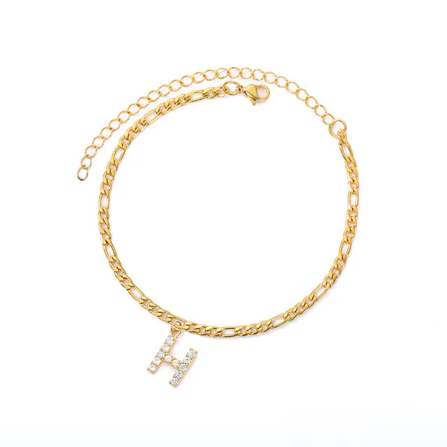 Initial Letter Anklets