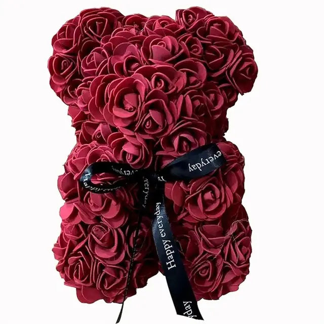 Luxurious Rose Foam Teddy Bear Gift