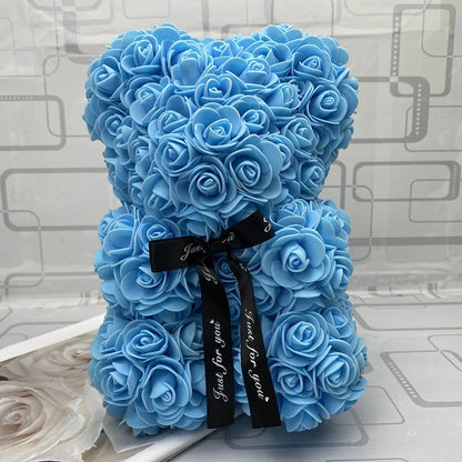 25cm Red Rose Teddy Bear